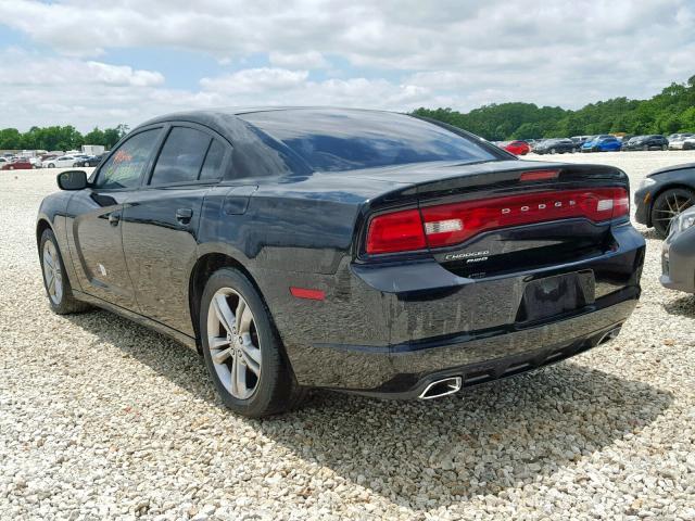 2C3CDXFG0DH568463 - 2013 DODGE CHARGER V6 BLACK photo 3