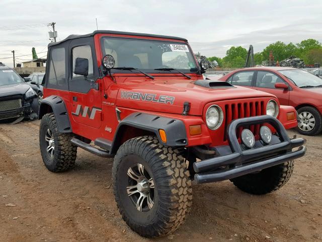 1J4FY29P3VP467176 - 1997 JEEP WRANGLER / RED photo 1