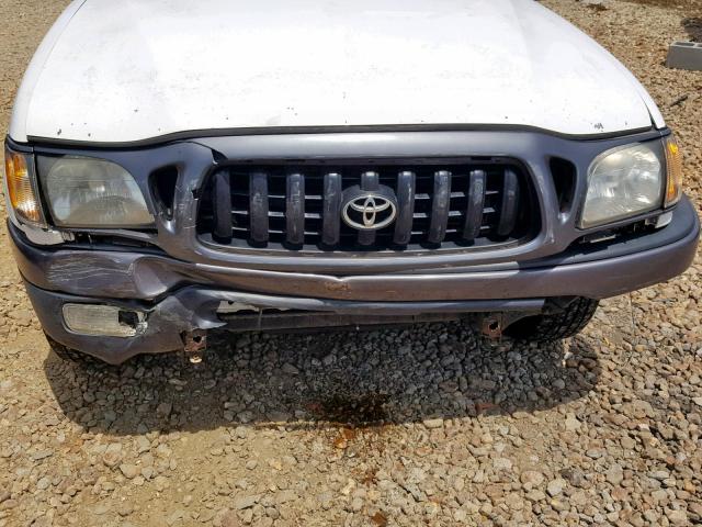 5TENL42N04Z401423 - 2004 TOYOTA TACOMA WHITE photo 9