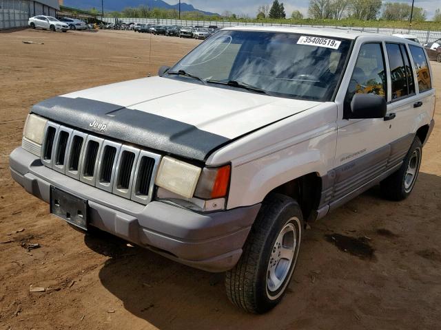 1J4GZ58S2TC340268 - 1996 JEEP GRAND CHER WHITE photo 2