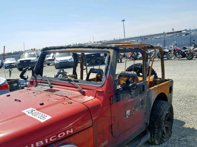 1J4FA69S64P718948 - 2004 JEEP WRANGLER / RED photo 9