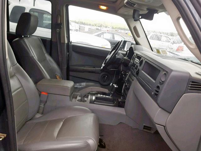 1J8HG48K77C674269 - 2007 JEEP COMMANDER BLUE photo 5