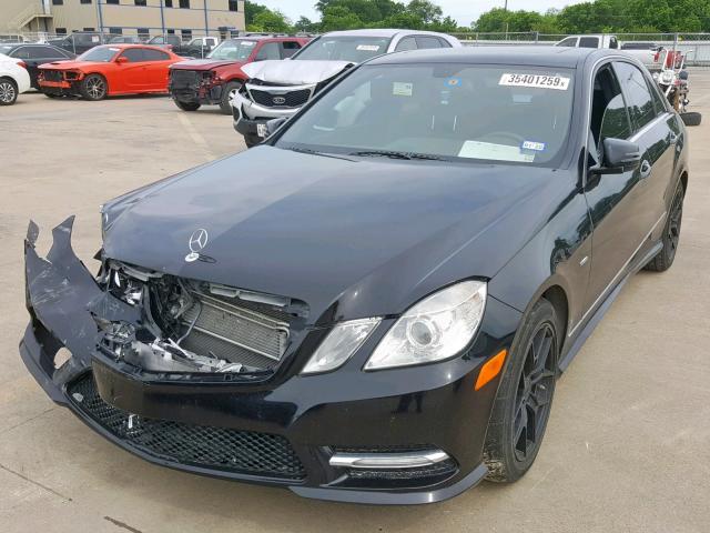 WDDHF2EB7CA561615 - 2012 MERCEDES-BENZ E 350 BLUE BLACK photo 2