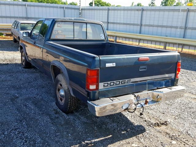 1B7GL23X4SS352080 - 1995 DODGE DAKOTA GREEN photo 3