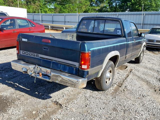 1B7GL23X4SS352080 - 1995 DODGE DAKOTA GREEN photo 4