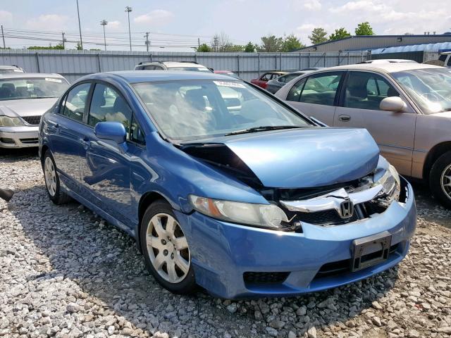 19XFA1F52AE013258 - 2010 HONDA CIVIC LX BLUE photo 1