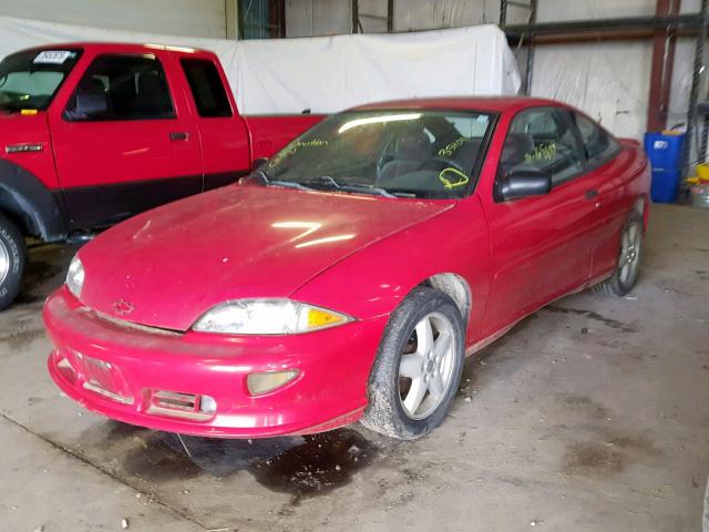 1G1JF12T8W7151239 - 1998 CHEVROLET CAVALIER Z RED photo 2