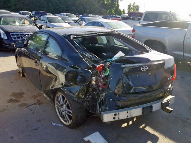 JTKDE177760096917 - 2006 TOYOTA SCION TC BLACK photo 3