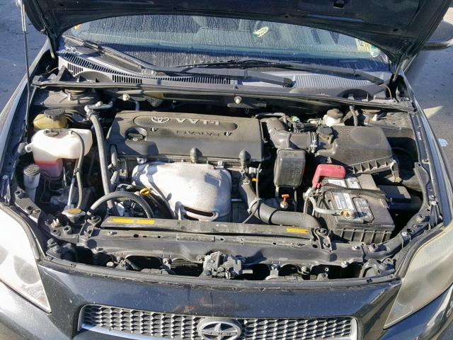 JTKDE177760096917 - 2006 TOYOTA SCION TC BLACK photo 7