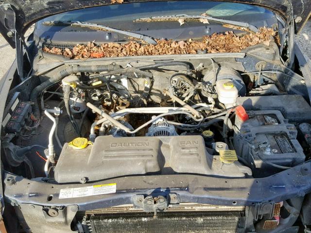 1D7HL48N94S621254 - 2004 DODGE DAKOTA QUA BLUE photo 7