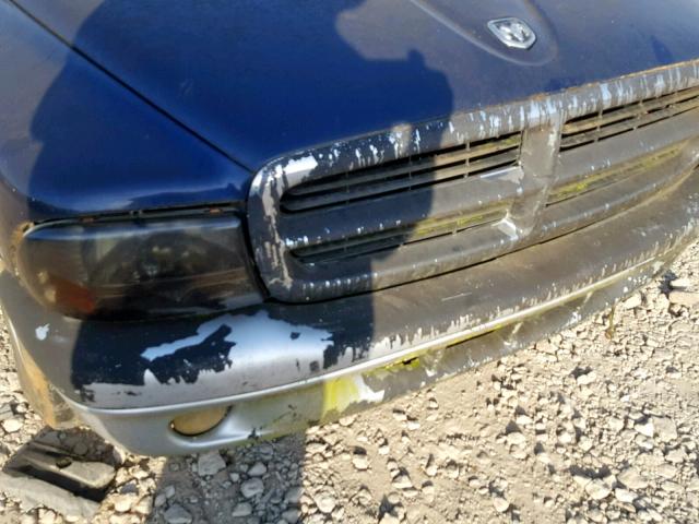 1D7HL48N94S621254 - 2004 DODGE DAKOTA QUA BLUE photo 9