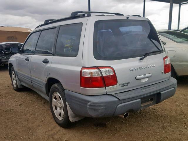 JF1SF635X2H737329 - 2002 SUBARU FORESTER L SILVER photo 3