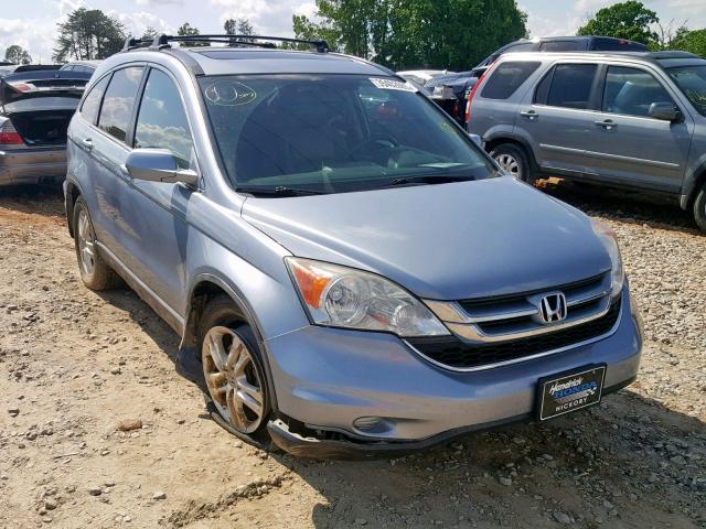 5J6RE4H78BL017125 - 2011 HONDA CR-V EXL BLUE photo 1