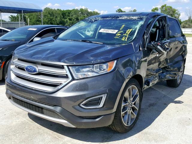 2FMPK3K91JBC18725 - 2018 FORD EDGE TITAN GRAY photo 2