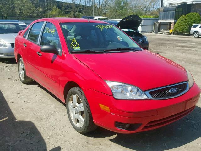 1FAFP34N97W311520 - 2007 FORD FOCUS ZX4 RED photo 1