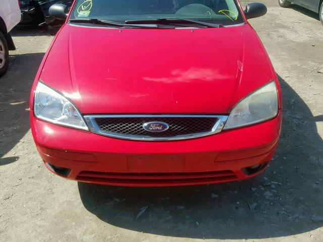 1FAFP34N97W311520 - 2007 FORD FOCUS ZX4 RED photo 9