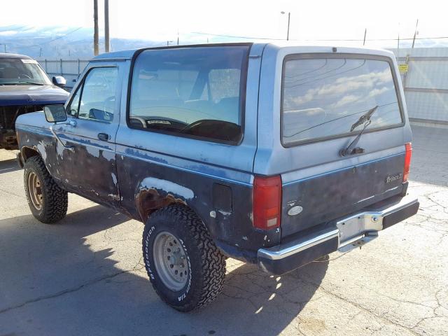 1FMCU14T7JUC14209 - 1988 FORD BRONCO II BLUE photo 3