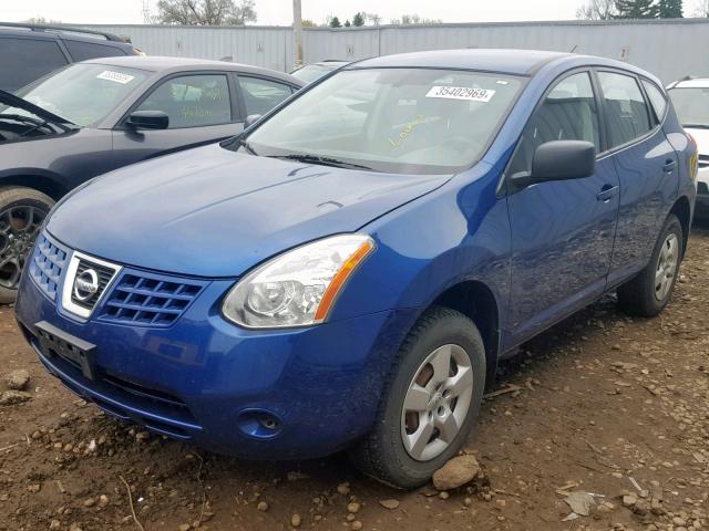 JN8AS58V89W166325 - 2009 NISSAN ROGUE S BLUE photo 2