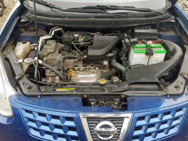 JN8AS58V89W166325 - 2009 NISSAN ROGUE S BLUE photo 7