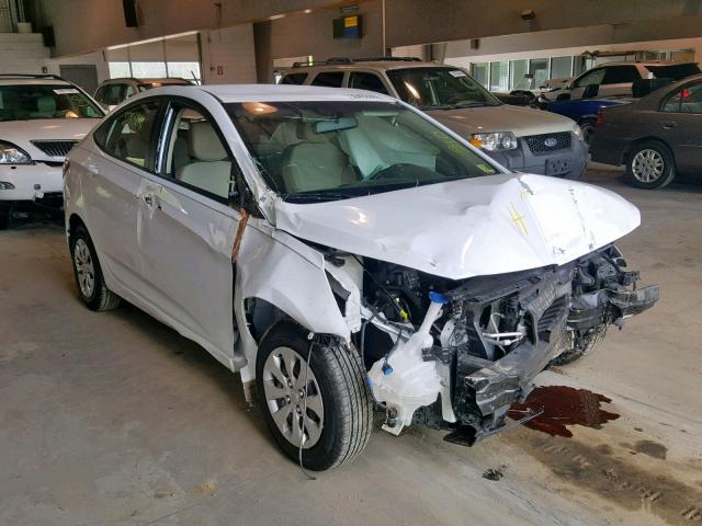 KMHCT4AEXGU136544 - 2016 HYUNDAI ACCENT SE WHITE photo 1