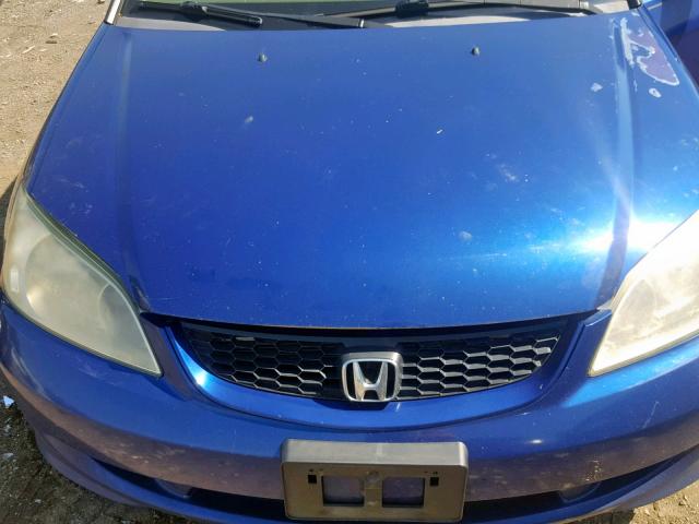 1HGEM22195L018483 - 2005 HONDA CIVIC DX V BLUE photo 7