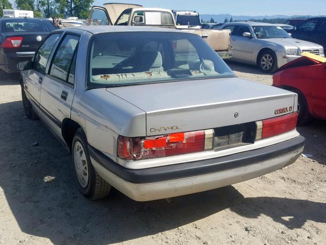 1G1LT54G2LY221963 - 1990 CHEVROLET CORSICA LT GRAY photo 3