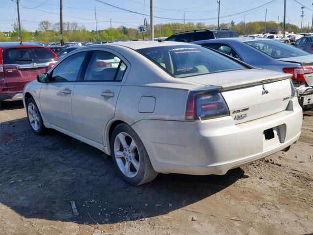 4A3AB56S07E016858 - 2007 MITSUBISHI GALANT GTS WHITE photo 3