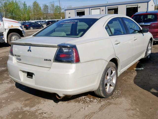 4A3AB56S07E016858 - 2007 MITSUBISHI GALANT GTS WHITE photo 4