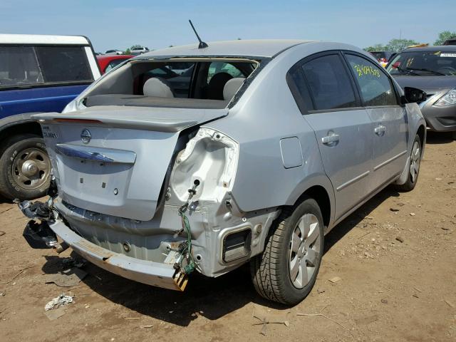 3N1AB6AP0BL731145 - 2011 NISSAN SENTRA 2.0 SILVER photo 4