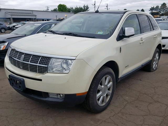 2LMDU88C18BJ40426 - 2008 LINCOLN MKX CREAM photo 2