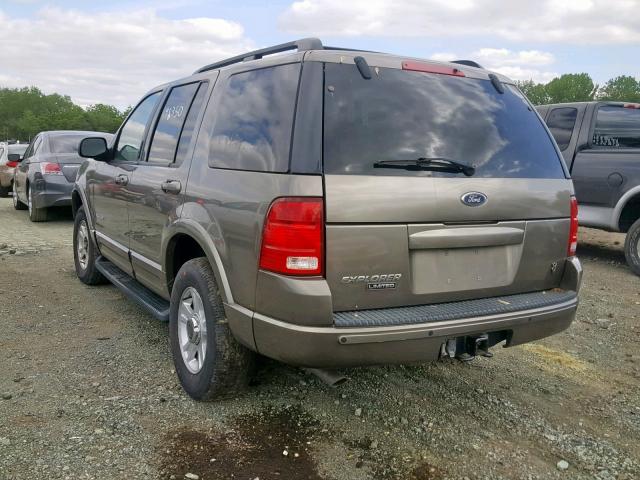 1FMZU75W72ZB87569 - 2002 FORD EXPLORER L BEIGE photo 3