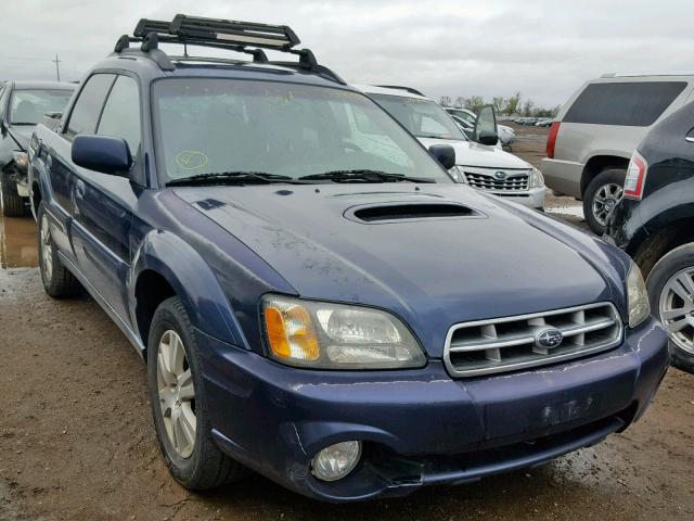 4S4BT63CX55104770 - 2005 SUBARU BAJA TURBO BLUE photo 1