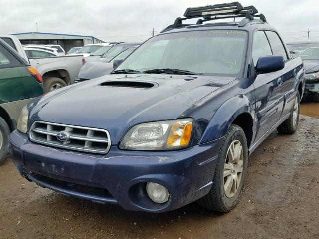 4S4BT63CX55104770 - 2005 SUBARU BAJA TURBO BLUE photo 2