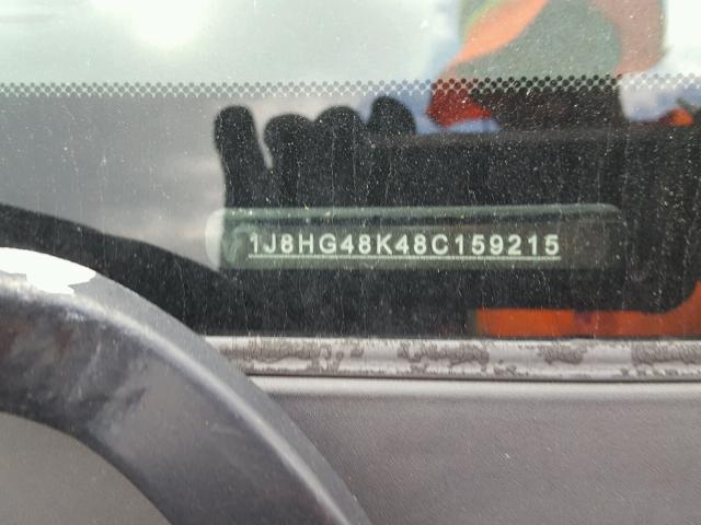 1J8HG48K48C159215 - 2008 JEEP COMMANDER GRAY photo 10