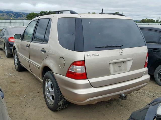 4JGAB57E43A419363 - 2003 MERCEDES-BENZ ML 350 GOLD photo 3