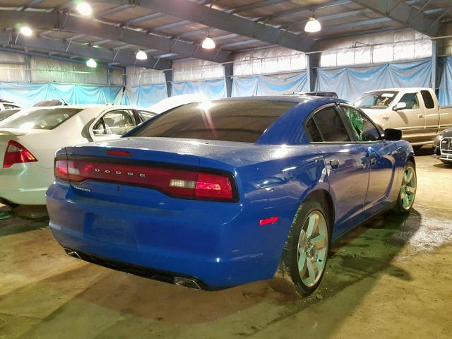 2C3CDXAT3CH232289 - 2012 DODGE CHARGER PO BLUE photo 4