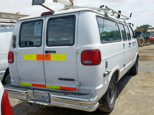 2B7LB31Z0XK518740 - 1999 DODGE RAM VAN B3 WHITE photo 4