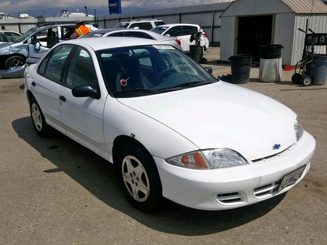 1G1JF524527189957 - 2002 CHEVROLET CAVALIER L WHITE photo 1