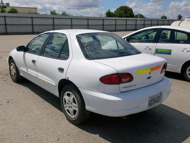 1G1JF524527189957 - 2002 CHEVROLET CAVALIER L WHITE photo 3