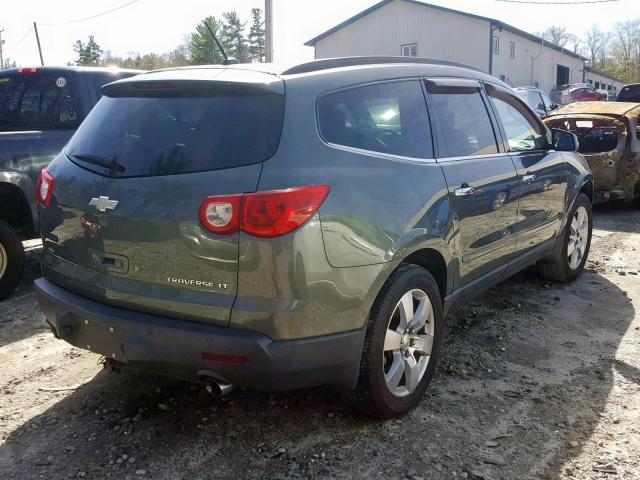 1GNLVFED7AJ250786 - 2010 CHEVROLET TRAVERSE L GREEN photo 4