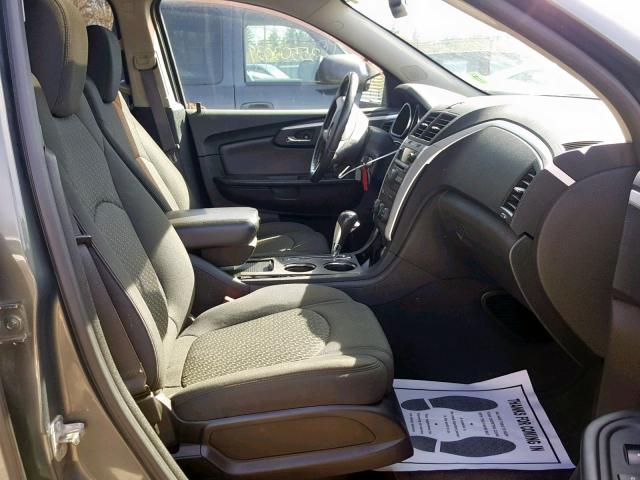 1GNLVFED7AJ250786 - 2010 CHEVROLET TRAVERSE L GREEN photo 5