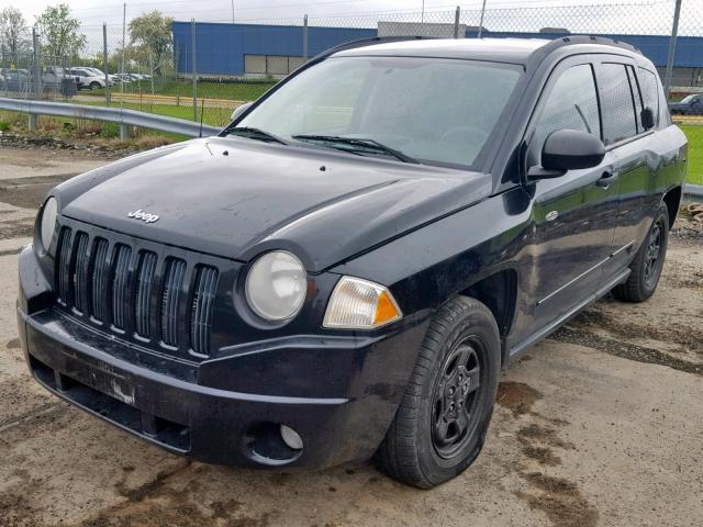1J8FT47W48D737301 - 2008 JEEP COMPASS SP Қара фото 2