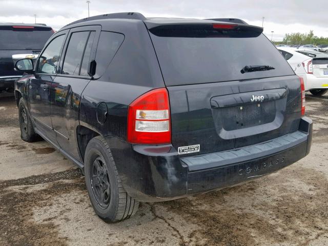 1J8FT47W48D737301 - 2008 JEEP COMPASS SP Қара фото 3
