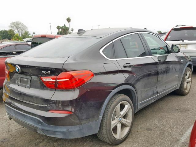 5UXXW3C51G0R19438 - 2016 BMW X4 XDRIVE2 BLACK photo 4