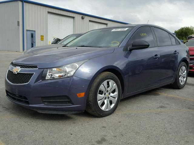 1G1PA5SG0D7289289 - 2013 CHEVROLET CRUZE LS BLUE photo 2