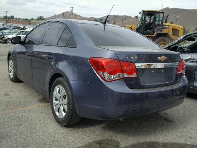 1G1PA5SG0D7289289 - 2013 CHEVROLET CRUZE LS BLUE photo 3