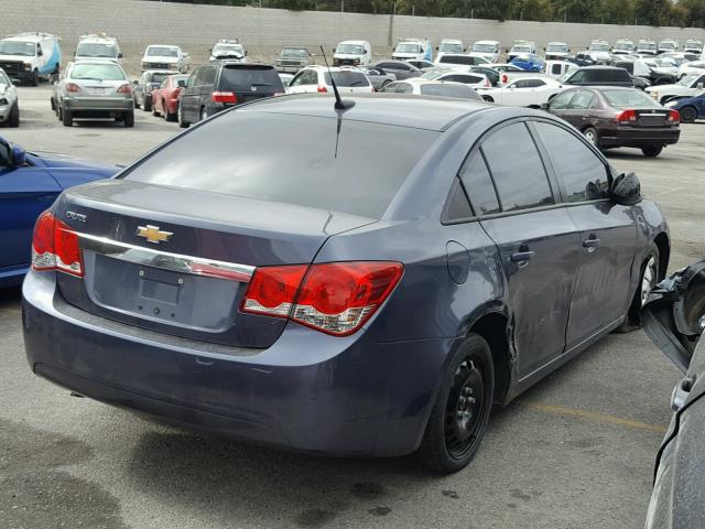 1G1PA5SG0D7289289 - 2013 CHEVROLET CRUZE LS BLUE photo 4