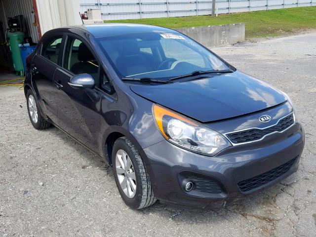 KNADN5A33C6051726 - 2012 KIA RIO EX CHARCOAL photo 1