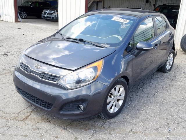 KNADN5A33C6051726 - 2012 KIA RIO EX CHARCOAL photo 2