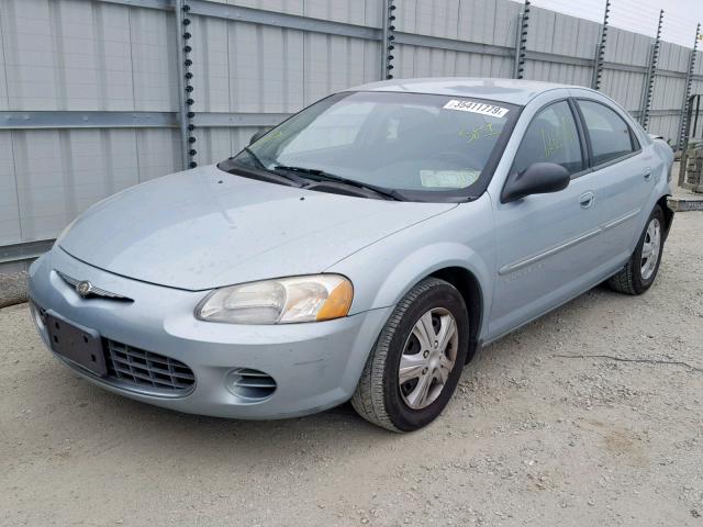 1C3AL46X11N602311 - 2001 CHRYSLER SEBRING LX BLUE photo 2